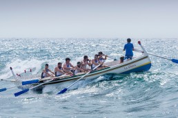 men rowing